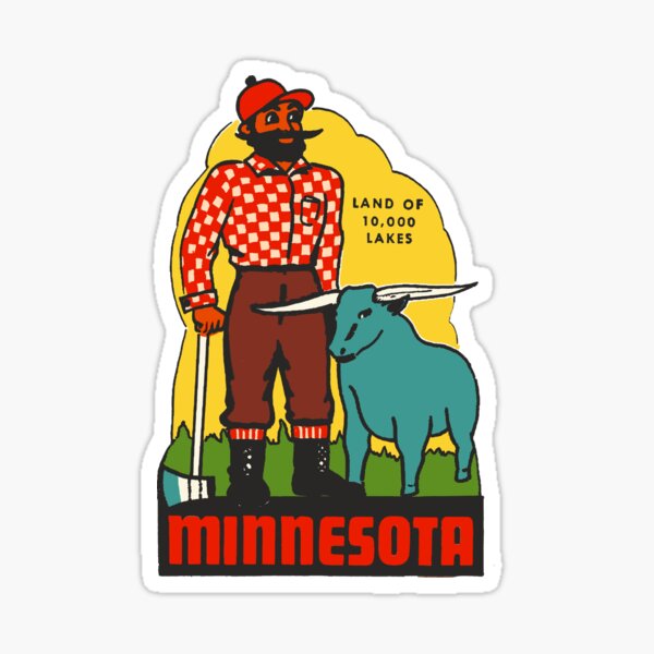 Item preview, Vintage Minnesota Decal designed and sold by zsonn.