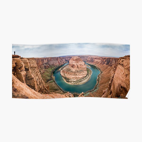 Horseshoe Bend Panorama shot Poster