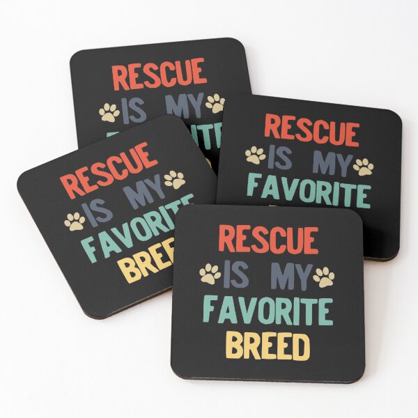 Artikelvorschau, Rescued Dog Rescue ist meine Lieblingsrasse Retro Vintage Style Design entworfen und verkauft von NoveltyMerch.