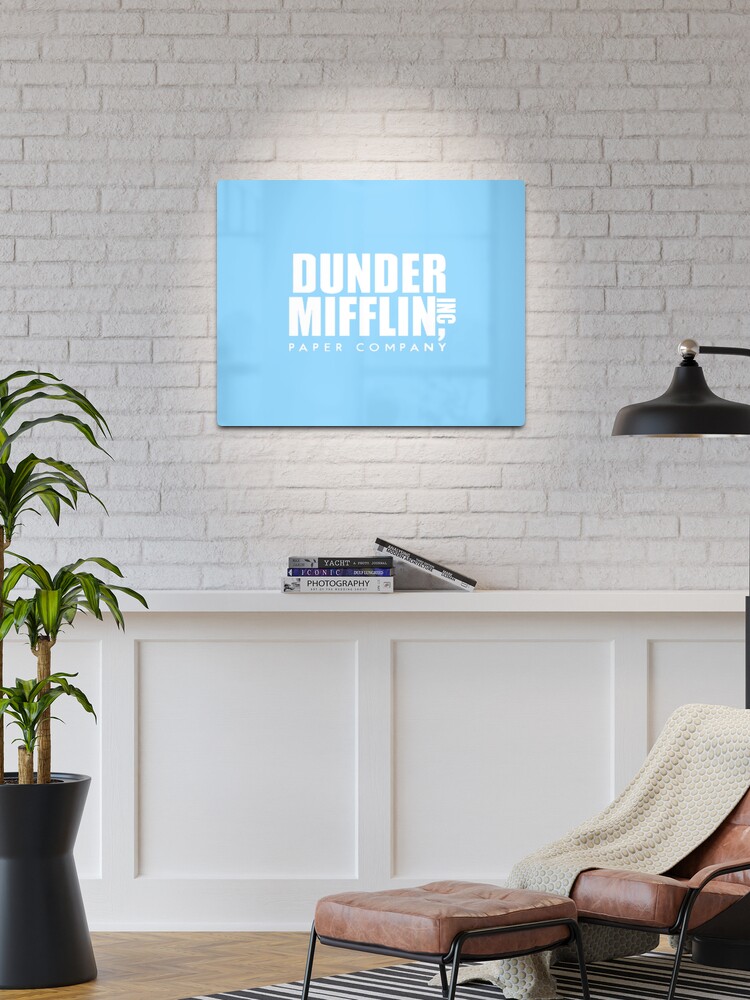 Dunder Mifflin Paper Company Blue Vinyl Sticker - Official The Office –  Papersalt