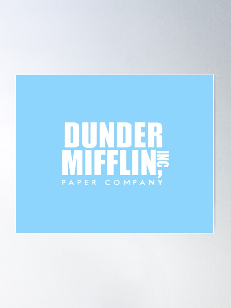 The Office - Dunder Mifflin Paper Company Logo - Black Poster for