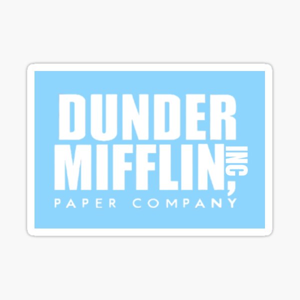 The Office Sign - Dunder Mifflin Logo - The Office Merchandise -  Memorabilia Inspired by The Office Dunder Mifflin Sign: Buy Online at Best  Price in UAE 