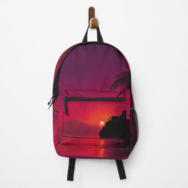 Item preview, Pink and Purple Tropical Sunset Scene designed and sold by ToriaScarlett.