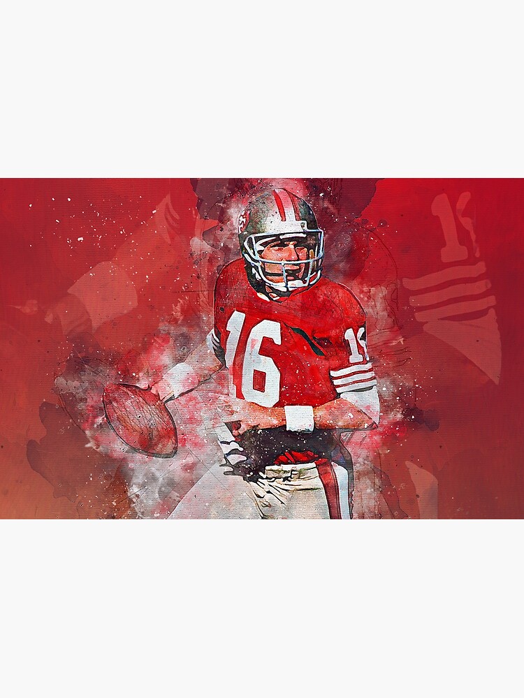 Joe Montana San Francisco 49ers Jersey Art Mixed Media by Joe