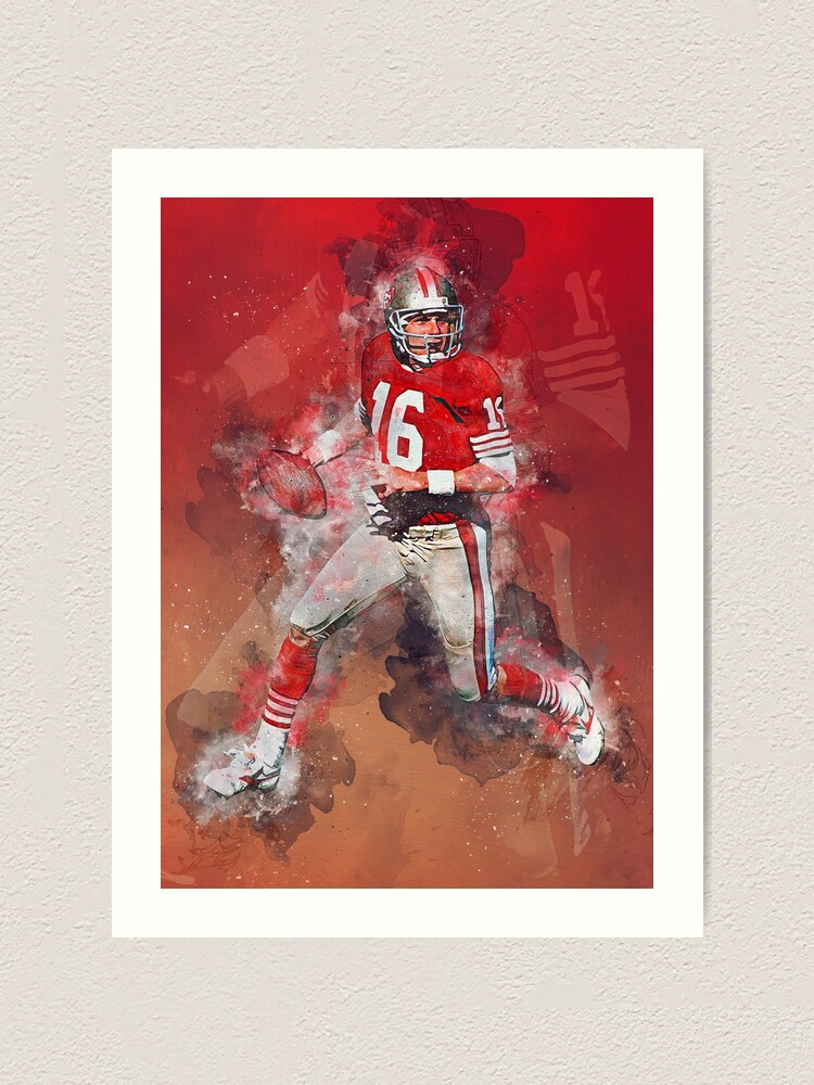 Joe Montana San Francisco 49ers Jersey Art Mixed Media by Joe