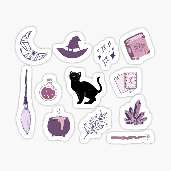 Witchy Stickers, Witchy, Coven, Sabbat, transparent, bullet journal –  thesketchypumpkin