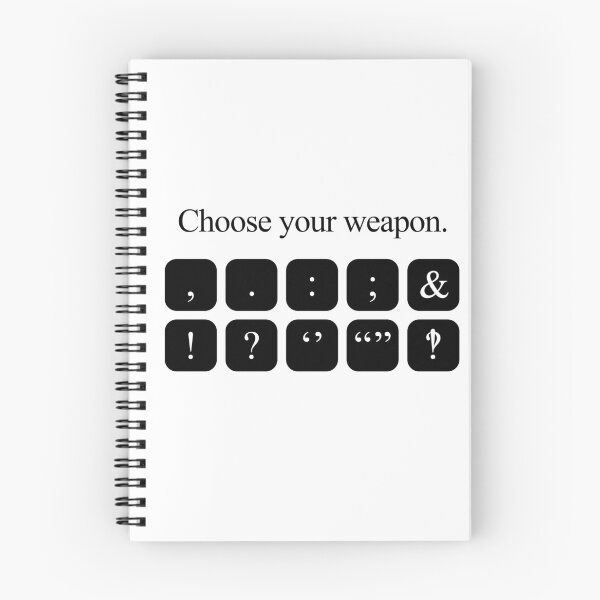 Item preview, Choose Your Weapon - Punctuation designed and sold by jezkemp.