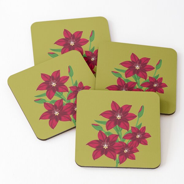Item preview, red flower art designed and sold by Fine Art California.