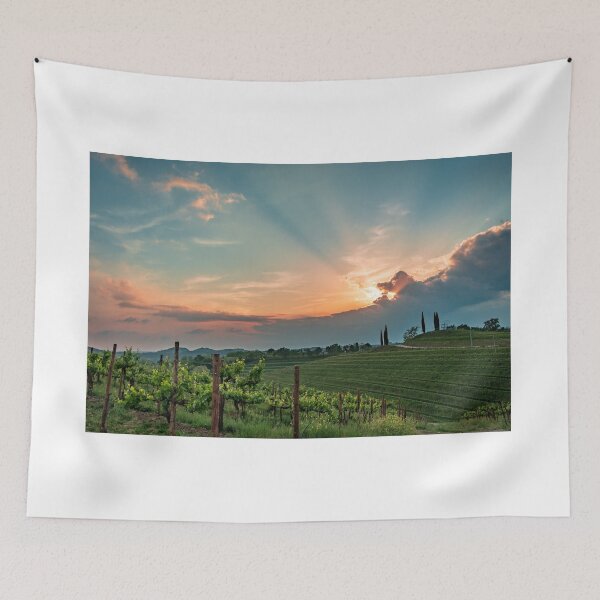 Item preview, Spring stormy sunset in the vineyards of Collio Friulano, Friuli-Venezia Giulia, Italy designed and sold by zakaz86.