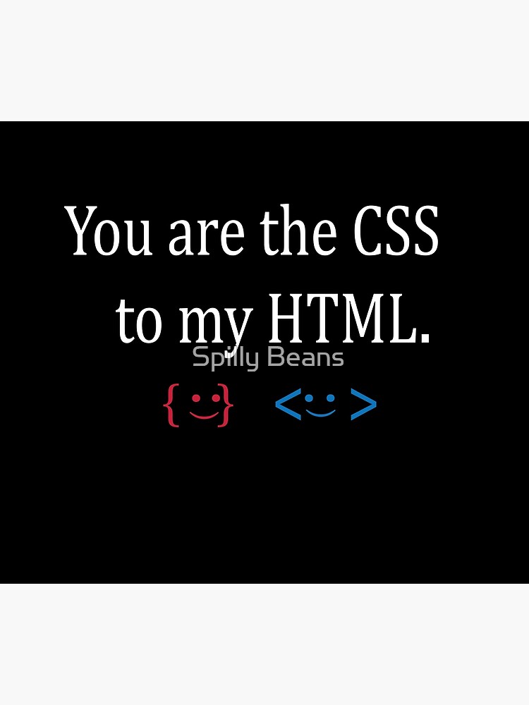 "HTML and CSS love" Poster for Sale by Thechicstore | Redbubble