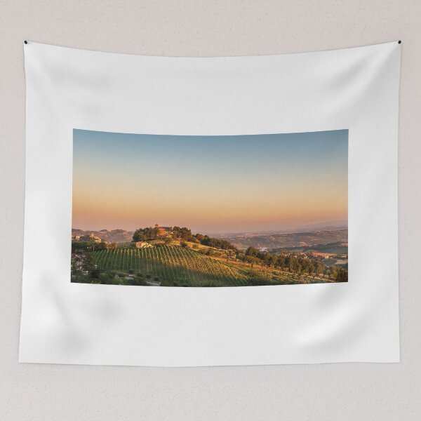 Item preview, Beautiful sunset on the countryside of Marche in a summer evening designed and sold by zakaz86.