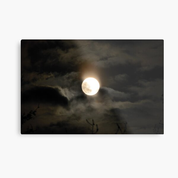 Moon Flare Metal Print