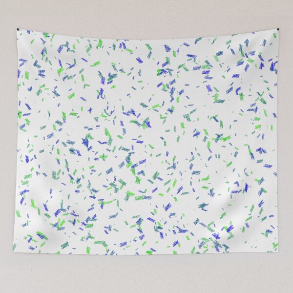 Item preview, Blue Green Scattered Abstract designed and sold by MixinMadness.