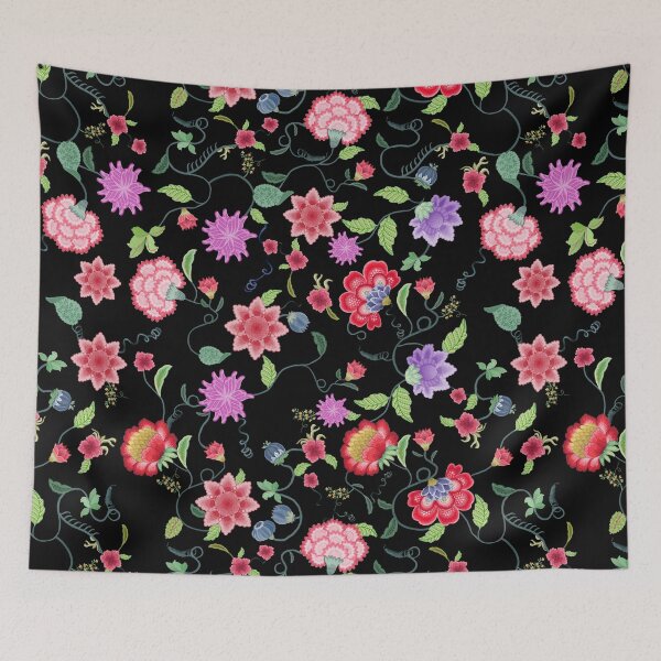 Item preview, Chinoiserie Oriental Flowers designed and sold by WisdomInspired.