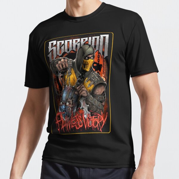 Mortal Kombat Flawless Victory Scorpion Game T Shirt Please look at desc