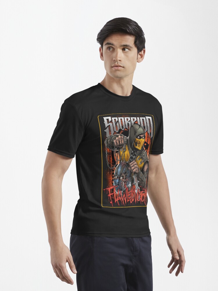 Mortal Kombat Flawless Victory Scorpion Game T Shirt Please look at desc