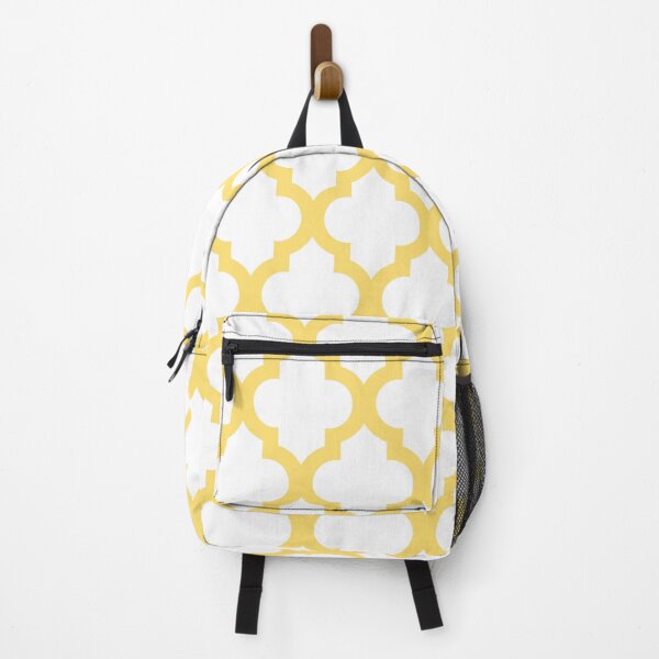 Item preview, Moroccan Quatrefoil Lattice Pattern Yellow & White designed and sold by tonymagnerart.