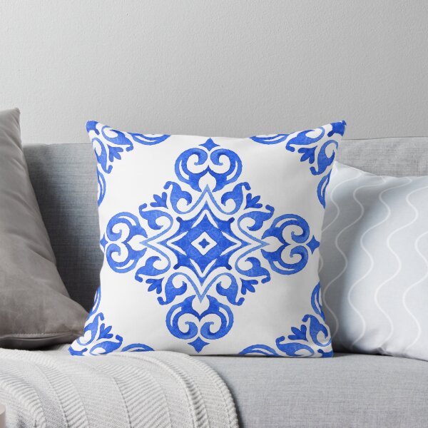 Item preview, Blue and White Tile designed and sold by indiebeetees.