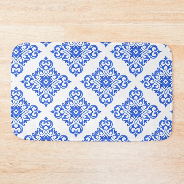 Item preview, Blue and White Tile designed and sold by indiebeetees.