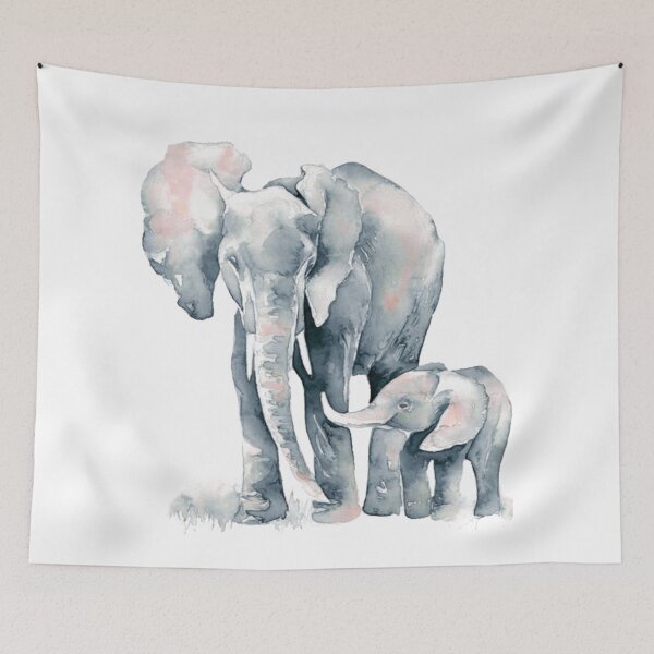 Item preview, Mother and Baby Elephant designed and sold by Designs By Creation.