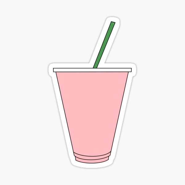 StarBucks Pink Drink Sticker by Lit-Merchandise, Redbubble