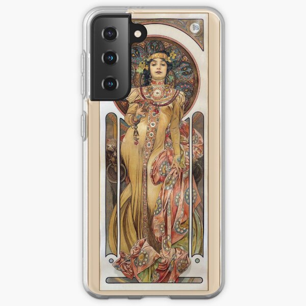 Alphonse Mucha - Elegant Woman Samsung Galaxy Soft Case