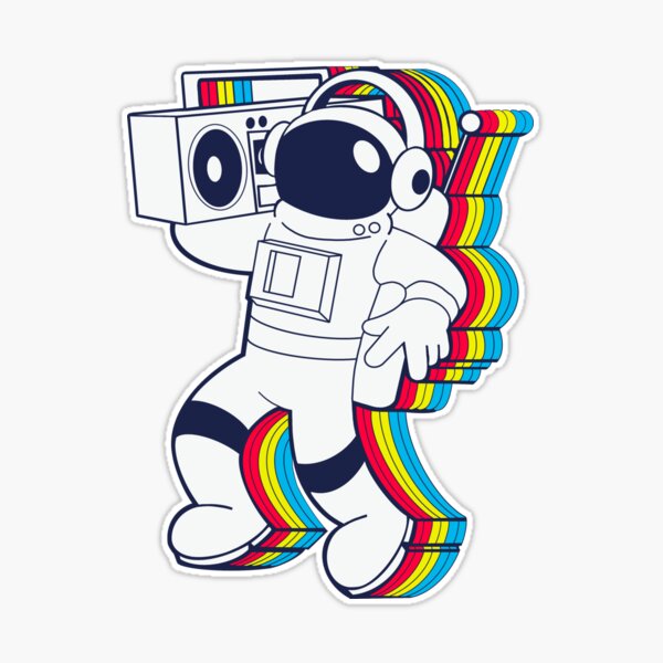 Astronaut Half Robot - Bubble-free stickers – AstroHugs