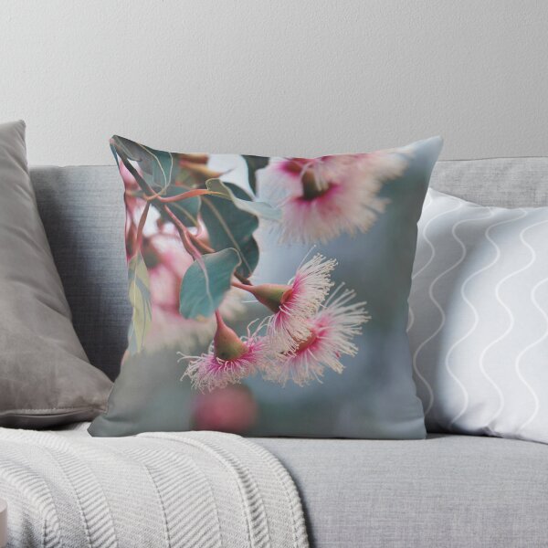 Corymbia Fairy Floss #5 Throw Pillow
