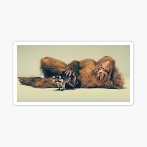 Funny Sasquatch Pose Sticker