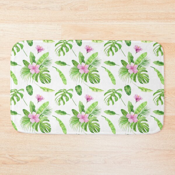Item preview, Floral Pattern Big Green Leaves designed and sold by indiebeetees.