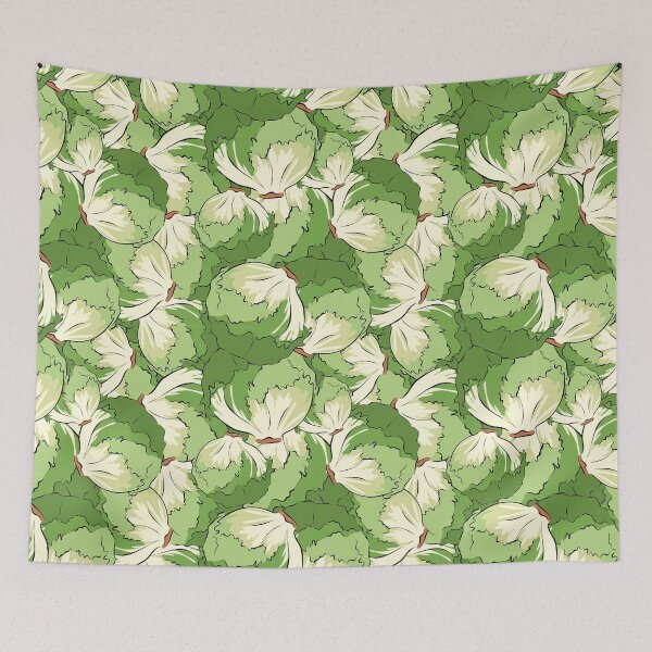 Item preview, Green lettuce vegetable pattern designed and sold by EngineerGoC.
