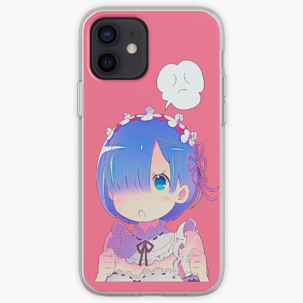 Cute anime girl Rem from Re:Zero series. Cute maid Rem from Re:Zero - starting life in another world. | Colors. iPhone Soft Case