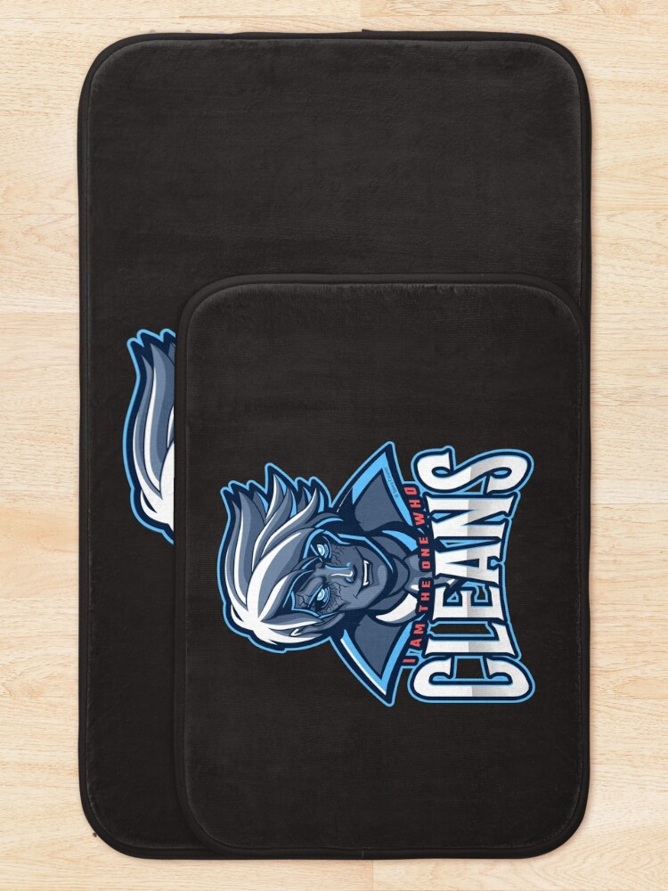 Alternate view of The One Who Cleans, Zombie, Vampire, Cleaning Humor Bath Mat