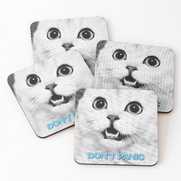 Item preview, Cat Don't Panic Poster designed and sold by Boxing Kangaroo Retail Company.