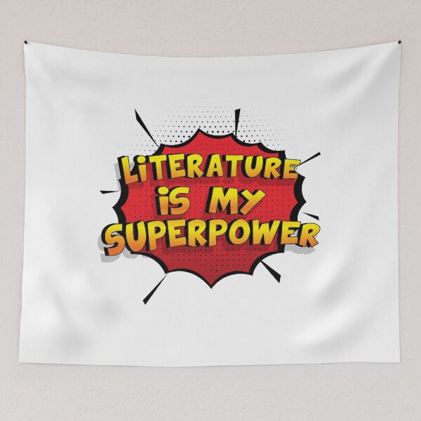 Item preview, Literature is my Superpower Funny Design Literature Gift designed and sold by Custom365.