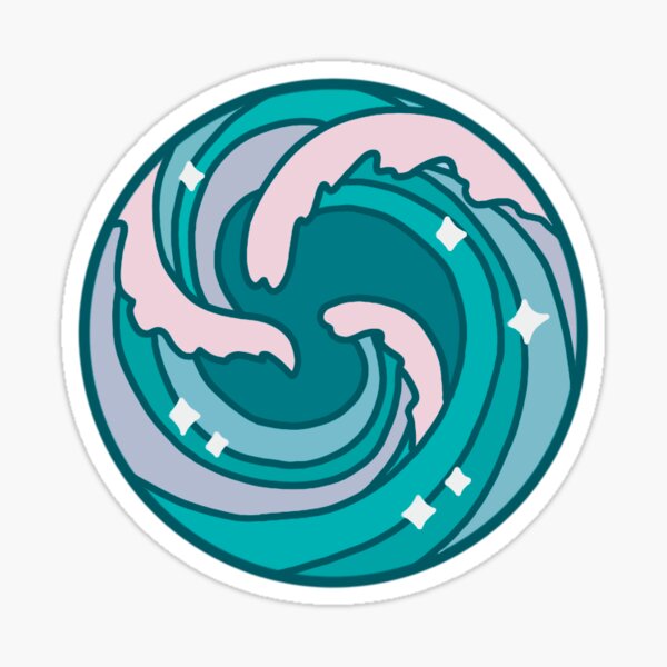 Circular Waves Sticker