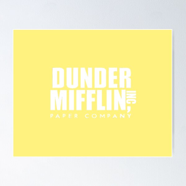 Dunder Mifflin Paper Company Poster for Sale by BestOfficeMemes, dunder  mifflin existe