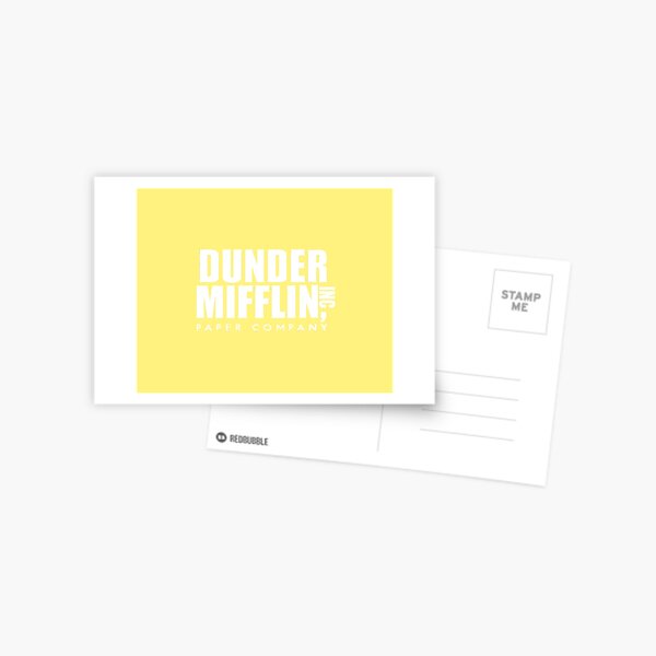 The Office - Dunder Mifflin Paper Company Logo - Black Canvas Print for  Sale by BestOfficeMemes