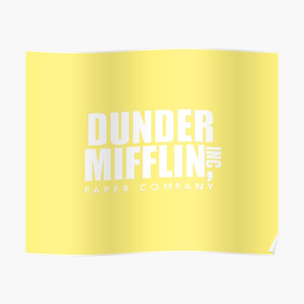 Dunder Mifflin Paper Company Poster for Sale by BestOfficeMemes