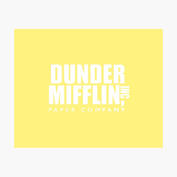 The Office - Dunder Mifflin Paper Company Logo - Black Canvas Print for  Sale by BestOfficeMemes