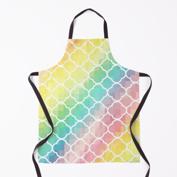 Item preview, Rainbow Quatrefoil Pixels designed and sold by 2sweetsDesign.