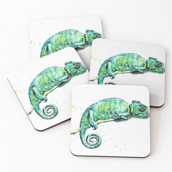 Item preview, Green chameleon designed and sold by Zavyalova-art.