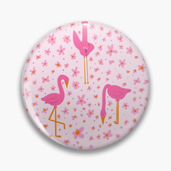 Item preview, Cute Flamingo floral print designed and sold by JenaWDesigns.
