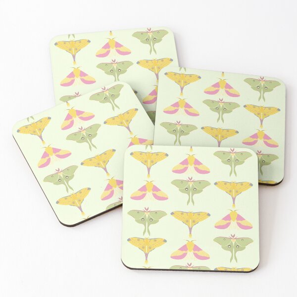 Item preview, Beautiful Vibrant Moths on a Green Background designed and sold by Alysha Newton.