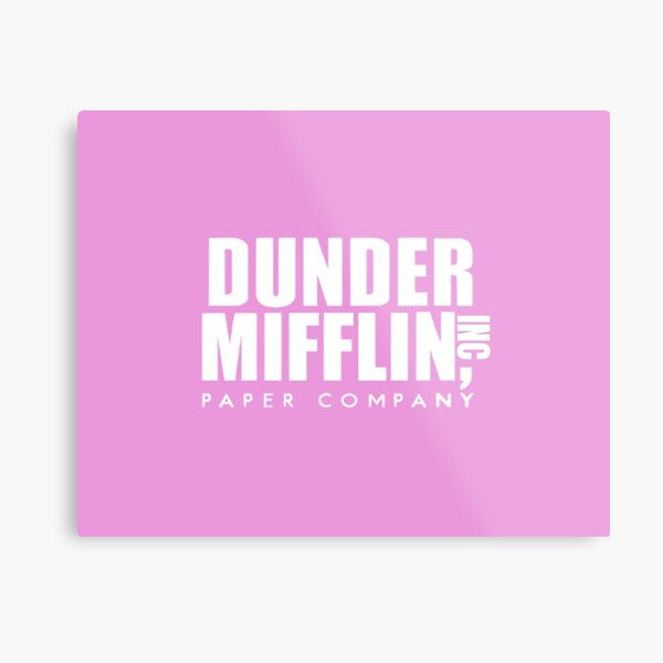 Black dunder Mifflin Logo From Tv Show the Office 3D -  Israel