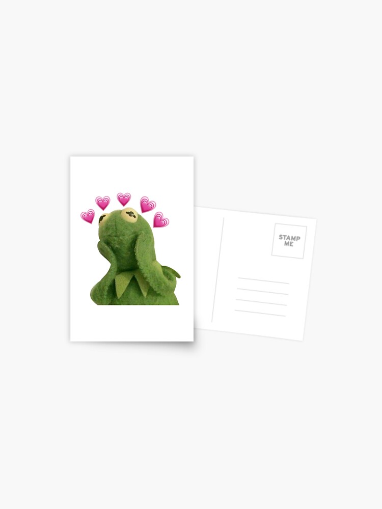 Kermit In Love Postcard For Sale By Stickstooslick Redbubble