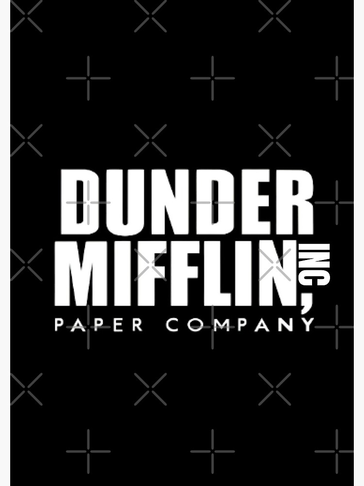 The Office - Dunder Mifflin Paper Company Logo - Black Canvas Print for  Sale by BestOfficeMemes