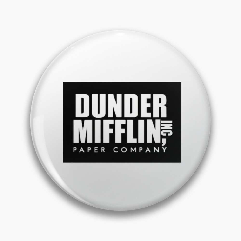 Dunder Mifflin Inc Paper Company Office Logo - The Office - Pin