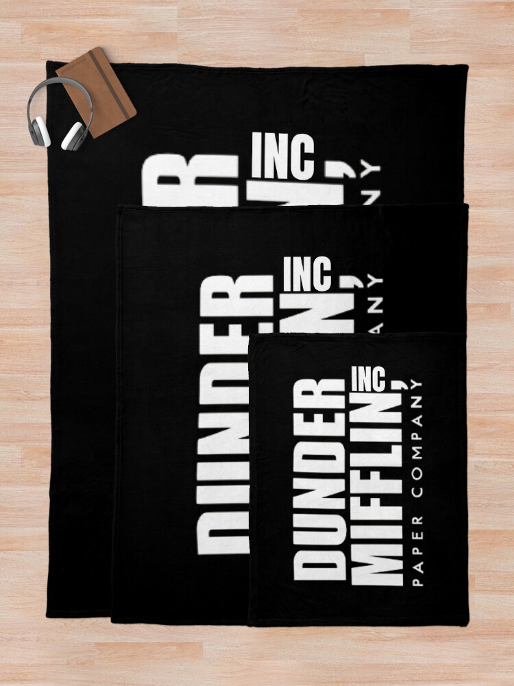 Office Dunder Mifflin Logo Fleece Blanket