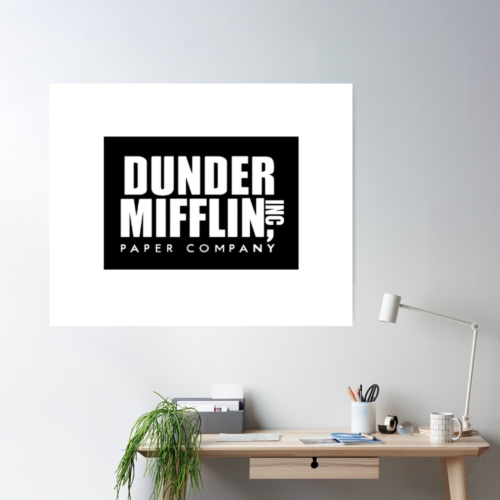  Dunder Mifflin Paper Company Logo Sticker Decal (The Office  Funny tv Show) 3 x 4 inch c : Automotive